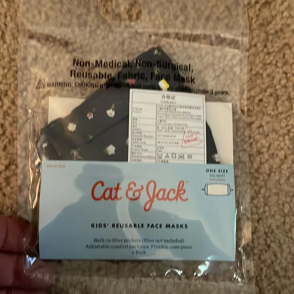 Mask 8 count Cat & Jack Kids Reusable Unisex